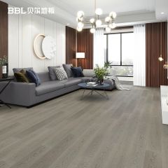 貝爾地板BZX金屬漆系列橡木芯三層實木地板15mm平面拉絲